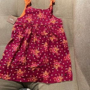 Tea Collection 8 cotton pattern shirt purple orange